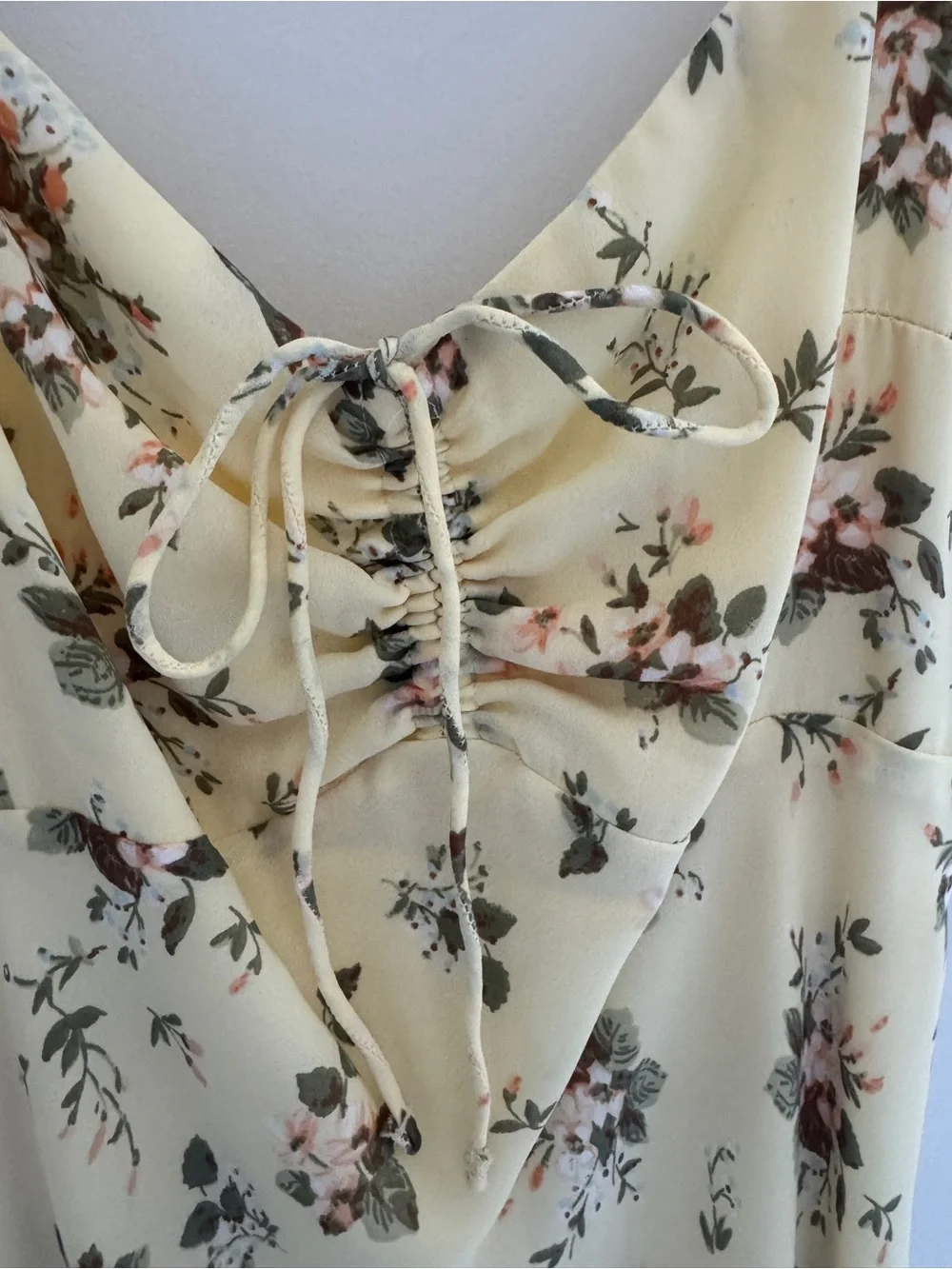 Abercrombie & Fitch Yellow Floral Maxi Dress